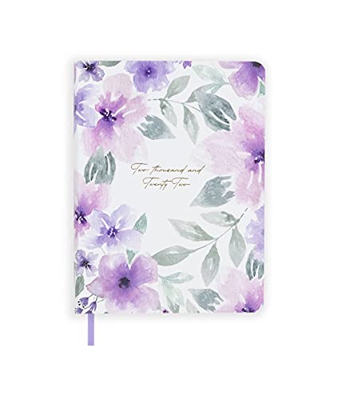 Agenda Anual 2022 Flex - Sarah - Semana Vista - 224 páginas - Tamaño A5 - 15 x 20 cm - Idioma: Español-Inglés - Incluye pegatinas y cinta de registro 