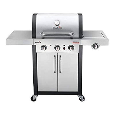 Char-Broil Professional Serie 3400 S: Barbacoa de Gas de Cuatro quemadores con tecnología TRU-Infrared™ y Quemador Lateral, Acabado en Acero Inoxidabl