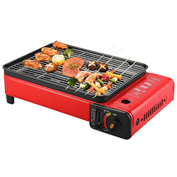 Party Grill Gas Stove, Crtkoiwa Station De Barbecue, Barbecues à gaz, Barbecue à gaz en acier inoxydable sans fumée avec grill, Convient pour les piqu características