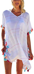 TBSCWYF Vestido de Playa para Mujer Poncho de Playa Bikini y Vestido de Verano Blusa de Playa con Abrigo de Color Liso Vestido de Playa Mujer (B) precio