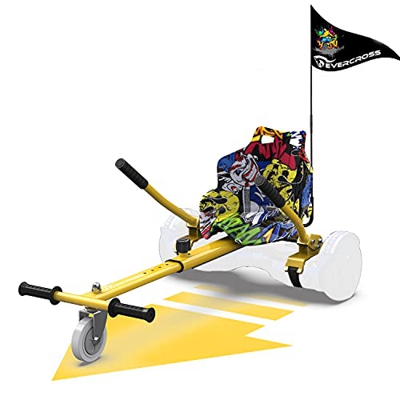 EVERCROSS Hoverboard Go Cart, Accesorio para Asiento de Hoverboard con Longitud de Marco Ajustable para Hoverboard de 6.5 "8" 10 ", Apto para Niños y 