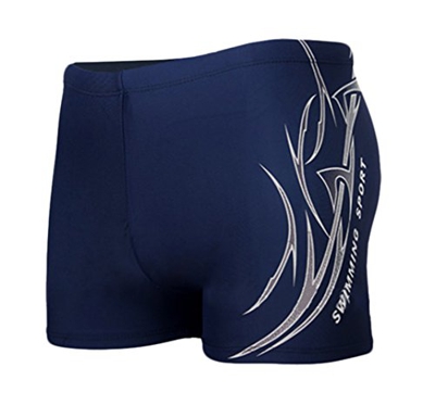HHD® Bañador para Hombre, de Buena Elasticidad, Bordado Trunks Boxers Slip de baño con Parte Delantera para Playa, Deporte, natación, Buceo