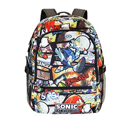 Sega-Sonic Vintage-Mochila Fight HS Fan, Multicolor