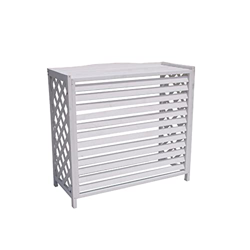 Rejilla de madera para aire acondicionado al aire Estante acondicionado de aire acondicionado de protección solar a prueba de lluvia, estante de aire  precio