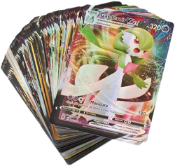 100 Cartas Pokemon V-VMAX en Español de Alta Potencia, Colección de 100 Cartas Brillantes, Cartas Fantásticas Extraoficiales en oferta