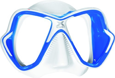 Mares X-Vision LiquidSkin - Máscara de buceo, weiß/blau/weiß