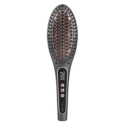 Cecotec Cepillo Alisador Eléctrico Iónico Bamba InstantCare 1100 Smooth Brush. Revestimiento de Cerámica y extracto de Aguacate, Temperatura hasta 220