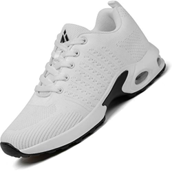 Mishansha Air Zapatos de Correr Mujer Respirable Zapatillas de Running Femenino Antideslizante Calzado Casual Sneakers Caminar Blanco, Gr.40 EU características