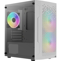 TRINITYMINIWHV3 Caja Gaming Micro ATX Cristal Templado 3xVentiladores RGB Blanco, Cajas de torre