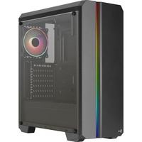 GENESISV2BK Caja PC ATX Panel Frontal LED ARGB Ventilador ARGB 12cm Negro, Cajas de torre