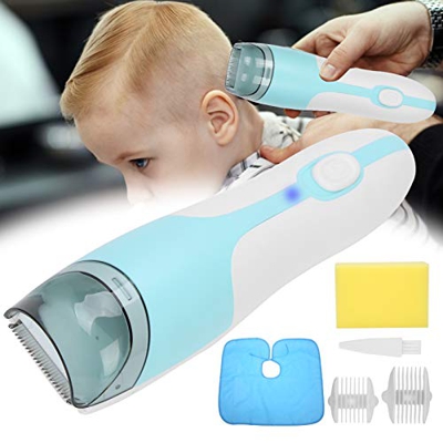 Cortapelos Para Bebés, Cortapelos Eléctricos Para Niños, Recargable, Bebés Con Delantal De Corte De Pelo, Kit De Corte Para De Pelo Inalámbrico Para N