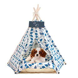 Tipi para Mascotas con Alfombrilla para Perro, Gato, Conejito y Otras Mascotas, Suministros para Mascotas 50*50*60cm (Estilo 3) características