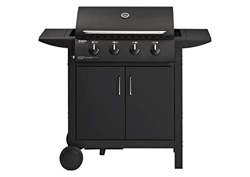 Enders Barbacoa de Gas San Diego 4 Silver – Parrilla de Gas Barbacoa Acero Inoxidable con Tapa, Termómetro Asador y Bandeja Recogegrasa – Barbacoa Jar características