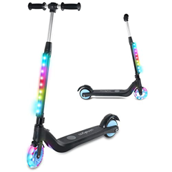 Patinete electrico niños, TOEU Patinete electrico niño, Altura Ajustable, Luz LED Intermitente ,Patinete electrico niños 3 a 10 años , hasta 8 km/h, G precio