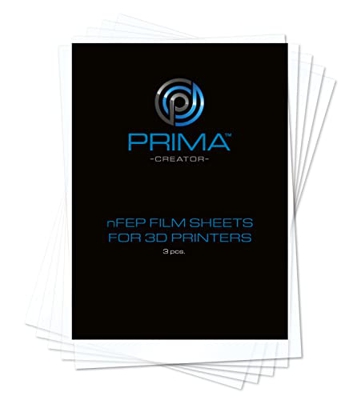 PrimaCreator NFEP - Hojas para impresora 3D (140 x 200 mm, 3 unidades)