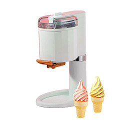 JingZhiBao Helados Maquina Heladera Home,Ultifunción Automática Máquina De Sorbetes Cono Fruta Congelada Casera Yogur Sorbete Gelatina Batido,Blanco,1 precio