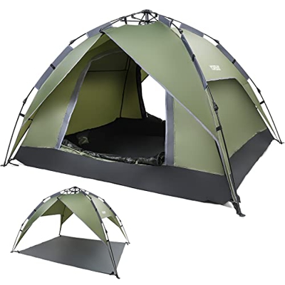 Yorbay Tienda De Campaña Outdoor 2-3 Personas Pop Up, UV 50/Viento/Impermeable, para Trekking, Camping, Playa, Aventura Etc