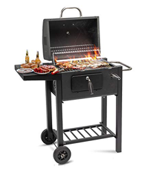MaxxGarden - Carro para barbacoa (118 cm), color negro en oferta