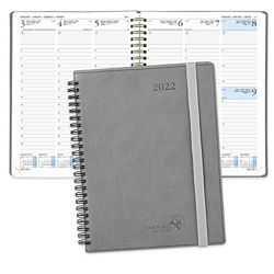 POPRUN Agenda 2022 Semana Vista 16,5 x 21,5 cm - Planificador 2022 Semanal Vertical con Intervalo Horario, Páginas de Nota y Contacto, Tapa Blanda - G características