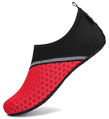SAGUARO Escarpines Agua Hombre Zapatos de Surf Mujer Antideslizante Secado Rápido Escarpines Snorkel 030 Rojo Gr.40/41