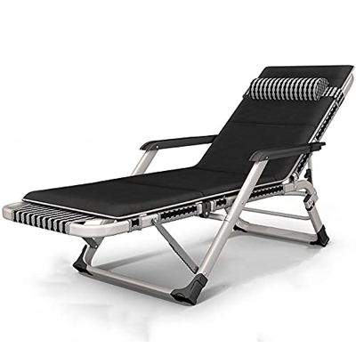 Flashing lights Silla De Gravedad Cero Tumbona Sillas De Jardín Deck Silla Reclinable Plegable con Reposacabezas Y Cojín para Playa Patio Jardín Campi