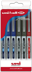 Uni-ball Estuche 6 roller Tinta líquida UB-150 colores surtidos precio