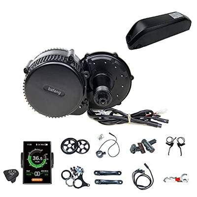 Bafang Bicicleta Eléctrica Motor Central BBS01B Kit de Conversión 36V 250/350 / 500W Motor Central con Batería de 36V 13/15.6/17.4/19.2 / 24Ah (Opcion