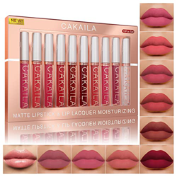 Mimore Lápiz labial 6pcs / set Kit de brillo de labios de lápiz labial líquido mate Kit de regalo de lápiz labial líquido resistente al agua de larga  precio