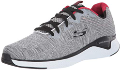 Skechers Solar Fuse Kryzik, Zapatillas Hombre, Gris (Gray Mesh/Synthetic/Black Trim Gybk), 43 EU en oferta