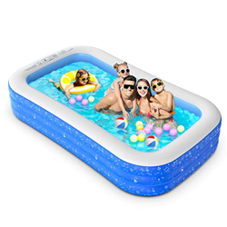 Piscina Hinchable, 300 x 180 x 50 cm Piscina Hinchable Rectangular para Adultos 3+ para Clases al Aire Libre, Jardines y Fiestas Acuáticas en oferta