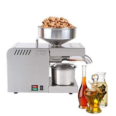 CGOLDENWALL Prensa de Aceite Automática de 304 Acero Inoxidable丨Prensa Fría & Caliente丨Sistema Automático de Temperatura Constante丨para Oliva Coco Gir