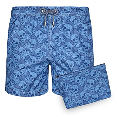 Blue coast yachting Bañador para Hombre Estampado y Secado Rápido