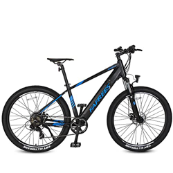 Bicicleta de montaña eléctrica Pedelec MTB de 27,5 pulgadas, motor trasero Shimano 7S de 250 W, frenos de disco, bicicleta eléctrica con horquilla de  precio