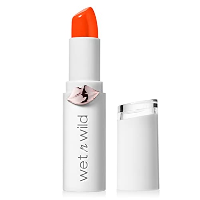 Wet n Wild - MEGALAST LIPSTICK - Barra de Labios Hidratante con Color Intenso, con Acabado Brillante - Larga Duración - Vegana - Tanger-ring the Alarm