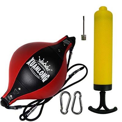 YUANYI Puching Ball De Pera Boxeo Adulto De Doble Extremo Cuero De PU con Bomba Bolsa De Doble Extremo Boxeo Speed ​​Ball Deportes Entrenamiento De Cu