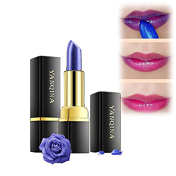 MOTZQI Long-Lasting Moisturizing Lipstick, YANQINA Magical Discoloration Blue-Rose Temperature Changing Lipstick, with Flash Long-Lasting Long-Lasting características