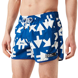 G-STAR RAW, hombres Bañador Carnic Arrow Allover, Multicolor (hudson blue raw arrow small C331-D038), XL precio