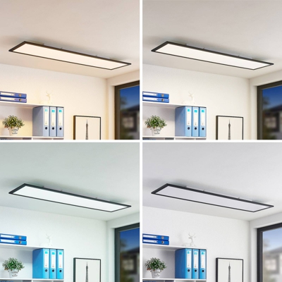 Lindby Nelios plafón LED, CCT 120 x 30 cm