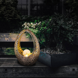 Lámpara solar decorativa metálica 36528 características