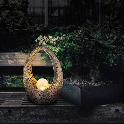 Lámpara solar decorativa metálica 36528