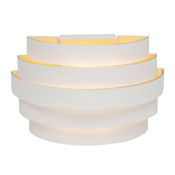 Aplique Scudo, aluminio, blanco/oro en oferta