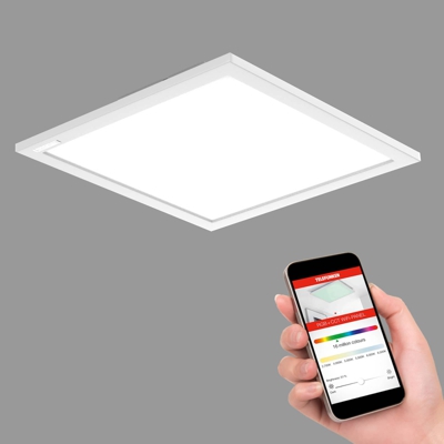 Plafón LED Gemini, RGBW, 29,5 x 29,5 cm