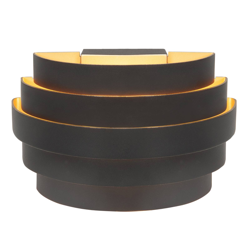 Aplique Scudo, aluminio, negro/oro características