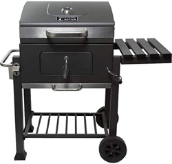 ACTIVA Angular Air Power - Barbacoa con ruedas para carbón vegetal, acero inoxidable, carbón vegetal precio