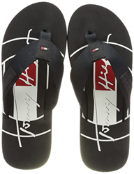 Tommy Hilfiger Embossed Hilfiger Beach Sandal, Chanclas Hombre, Cielo del Desierto, 46 EU precio