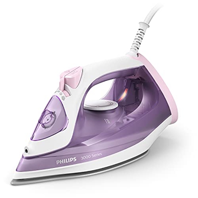 Philips Domestic Appliances Plancha de vapor 3000 Series DST3010/30 - 2000 W, potencia de vapor constante de 30 g/min, golpe de vapor de 140 g, suela 