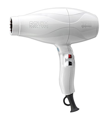Gamma Piu Relax Silent Power - Secador de pelo, color blanco