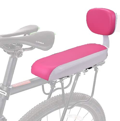 Lixada Cojín para Asiento Trasero de Bicicleta, Asiento Trasero de Bicicleta para Niños, Asiento Trasero de Esponja Suave con Acolchado Suave Espaldar