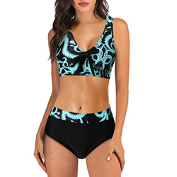 riou Bikinis Mujer 2022 Baratos Push up Vendaje Cintura Alta Traje de Baño de Dos Piezas Busto Ajustable Adolescente Divididos Bañadores Bikini Sets T características