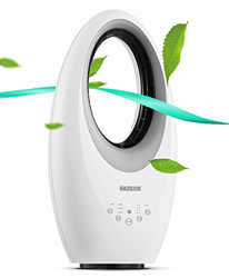 HAUSLIEBE Ventilador de torre oscilante con mando a distancia e iluminación LED, ventilador de columna, ventilador de pie de 3 niveles, ventilador por precio